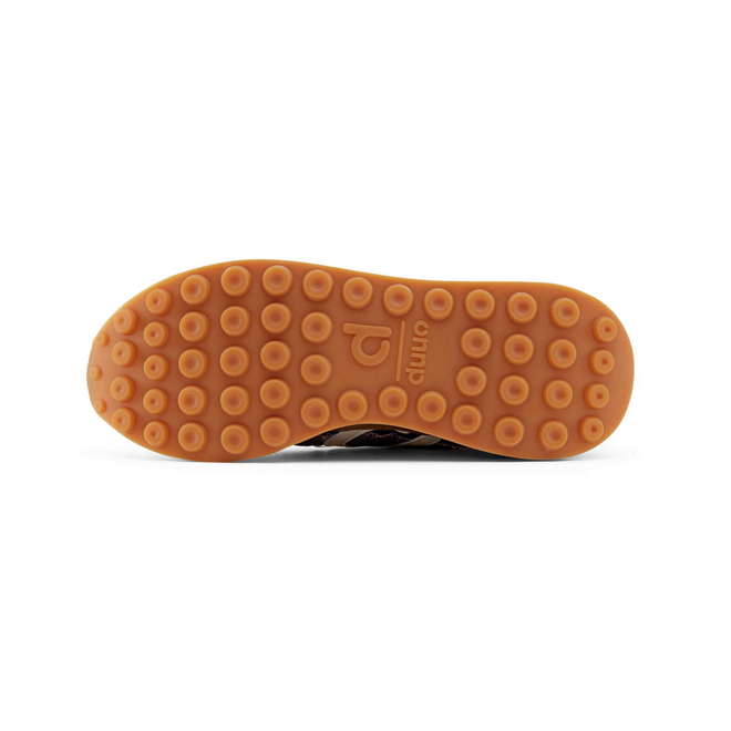 Duuo Zapatillas marrones retro con cuña y detalles multicolor mujer Outlet