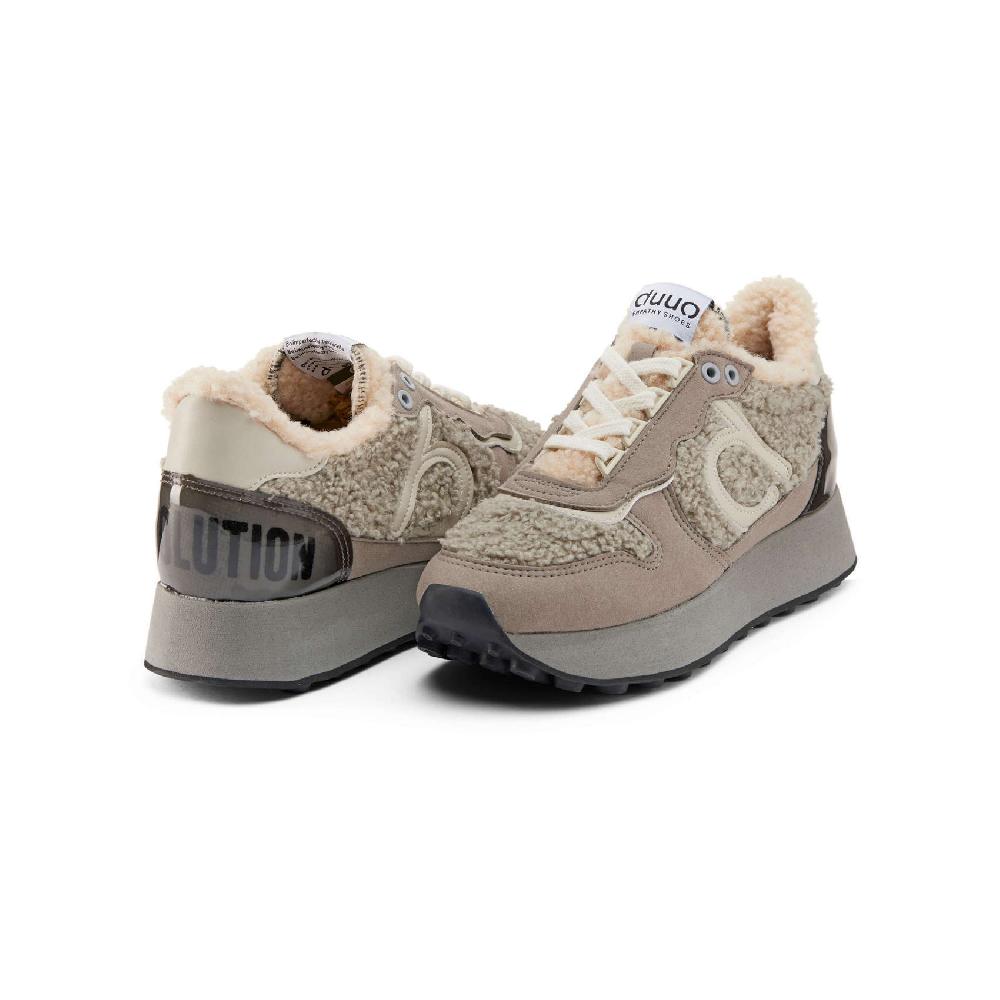 Duuo Zapatillas marrones retro running mujer