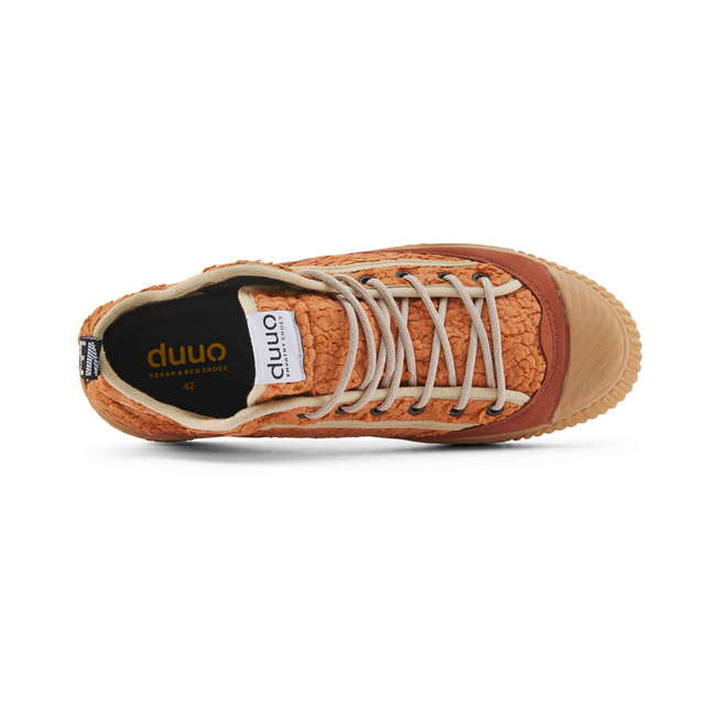 Duuo Zapatillas naranjas borreguito mujer Rebajas