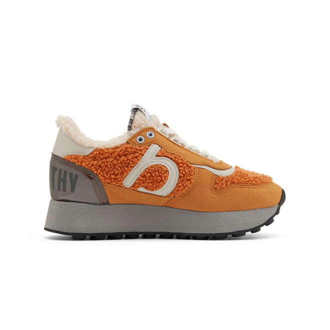 Duuo Zapatillas naranjas retro running mujer Venta caliente