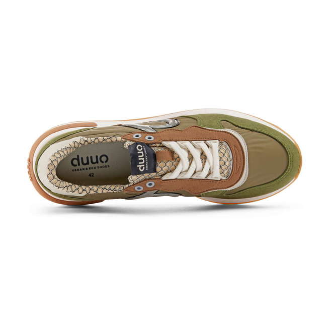 Duuo Zapatillas verdes retro con cuña mujer Descuento