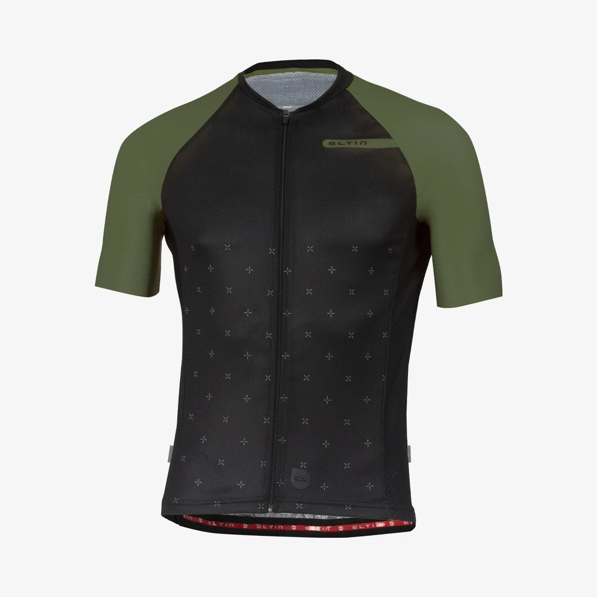 Eltin Maillot Ciclismo Resistance Negro y Verde oliva Los más vendidos