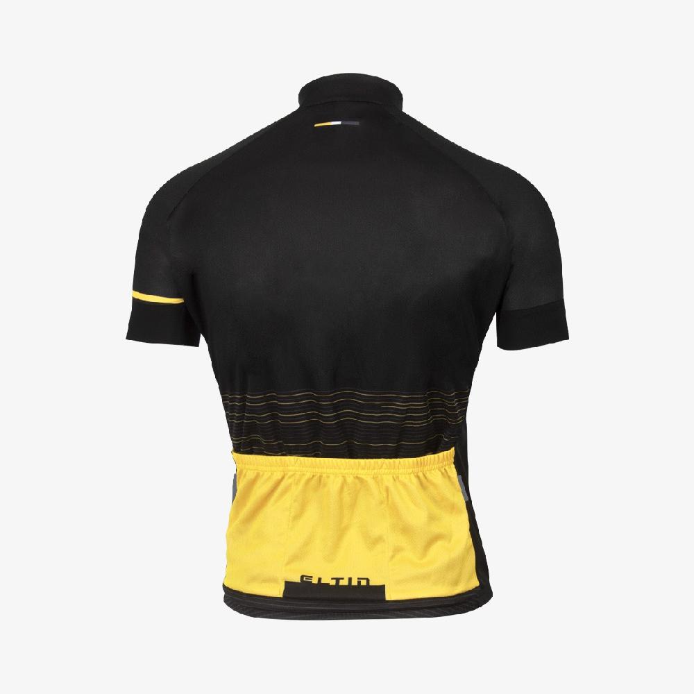Eltin Maillot Ciclismo Futurism Negro y Mostaza Ventas relámpago