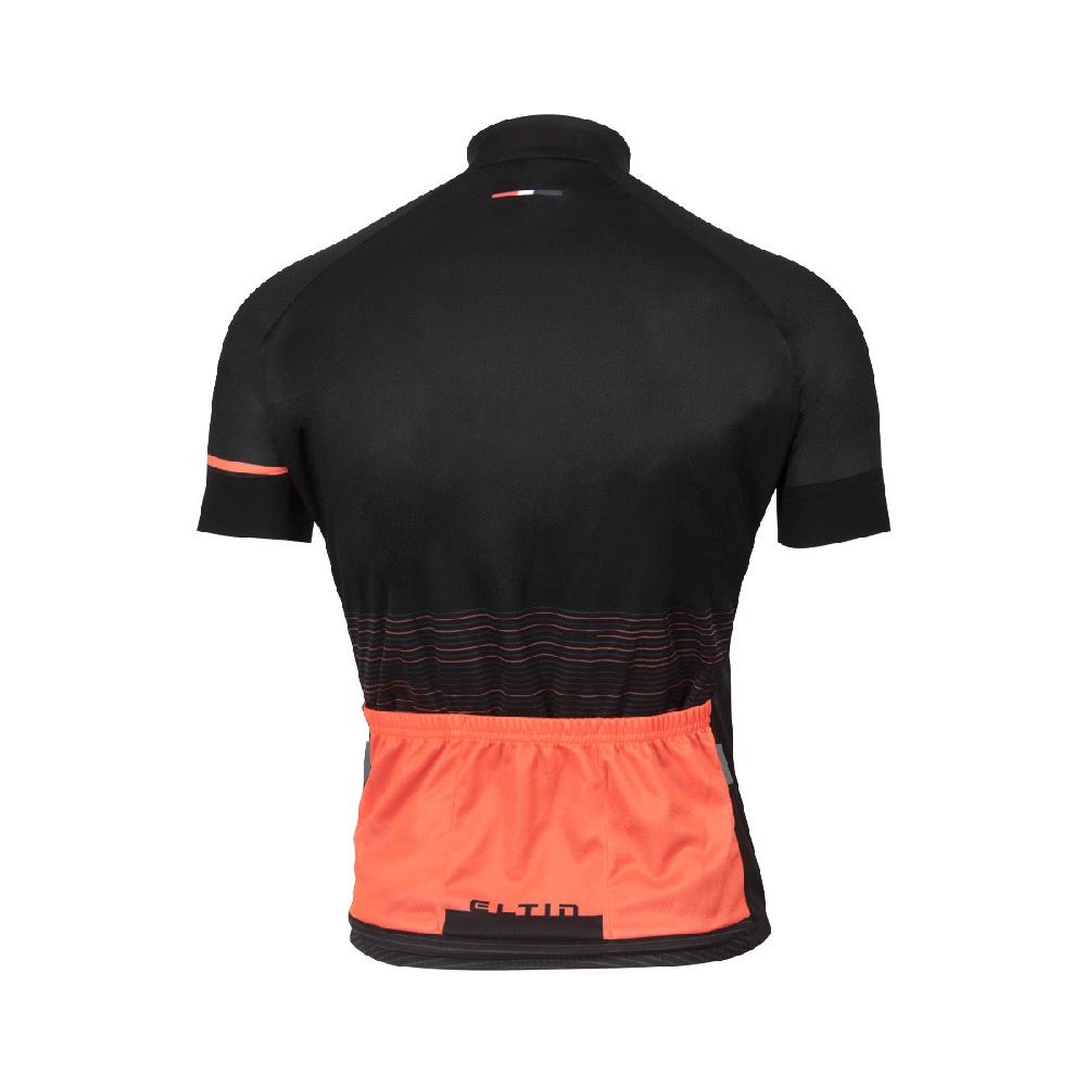 Eltin Maillot Ciclismo Futurism Negro y Coral Envío gratis