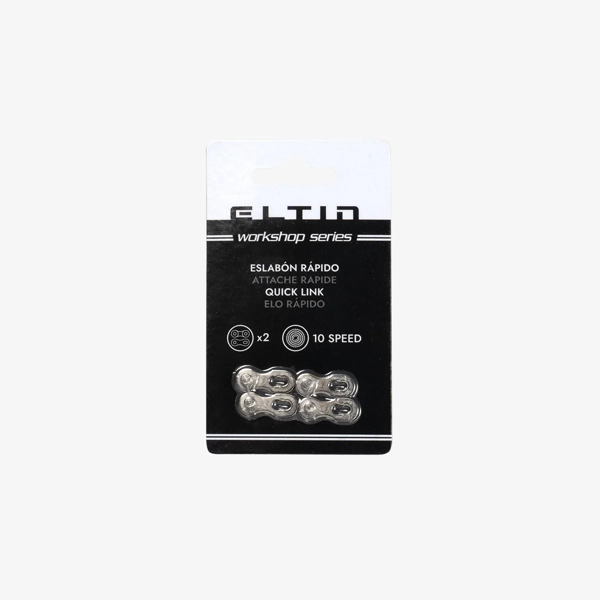 Eltin Pack 2 Eslabones rápidos para Cadena 10 Velocidades plata Tienda