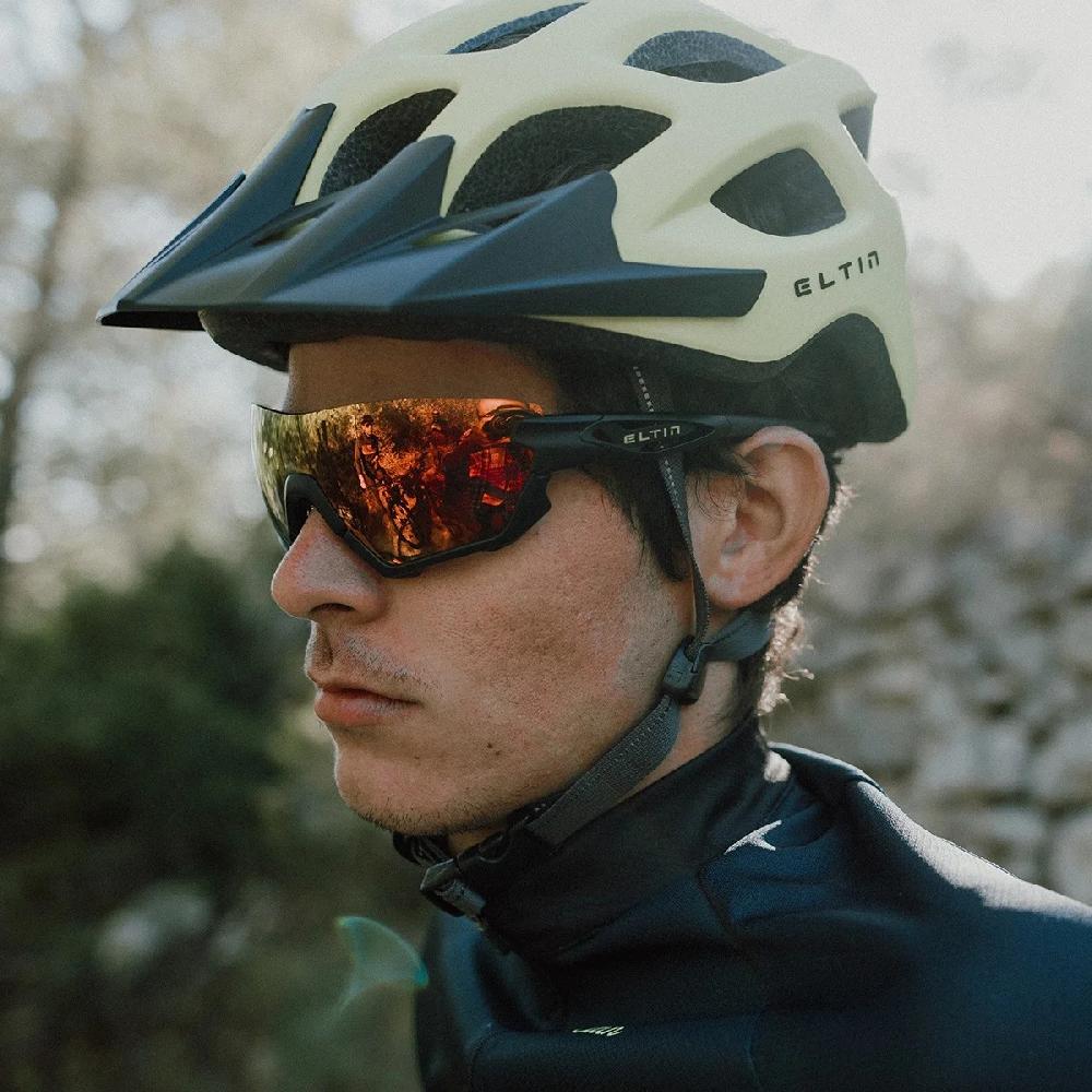 Eltin Gafas Oversize Negro y Amarillo Rebajas online