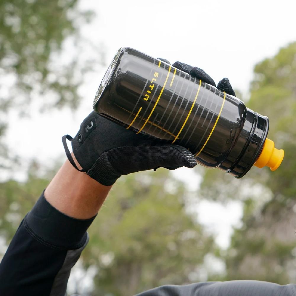 Eltin Bidón de ciclismo Pro 550ml negro y amarillo Ahorra y exporta