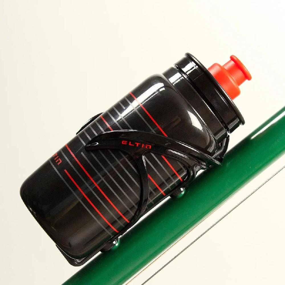 Eltin Bidón de ciclismo Pro 550ml negro y rojo En oferta