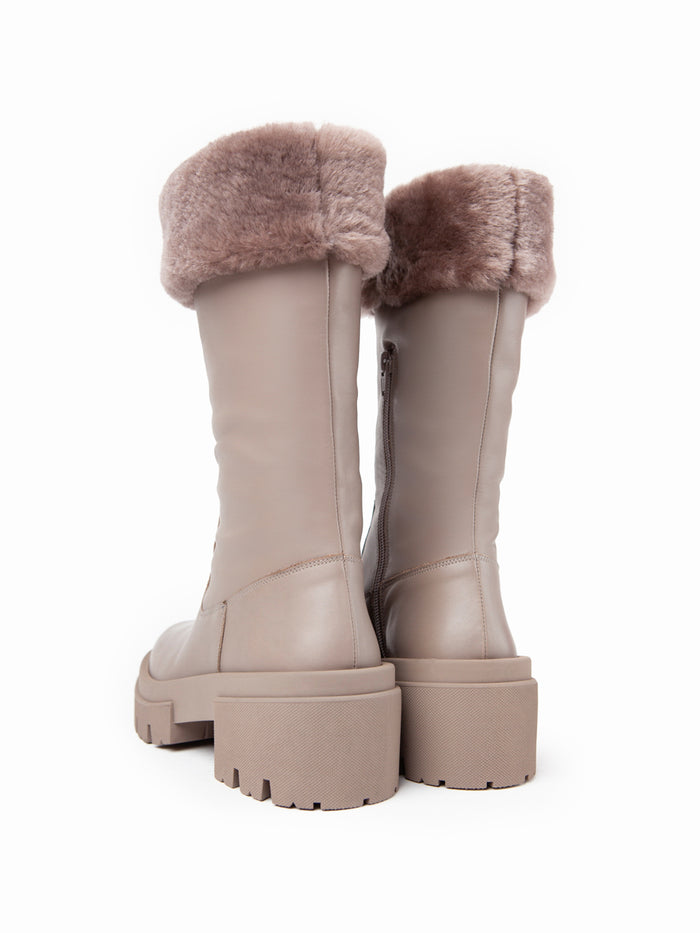Equitare KAREN - Napa Seda/Mouton Taupe Grandes descuentos