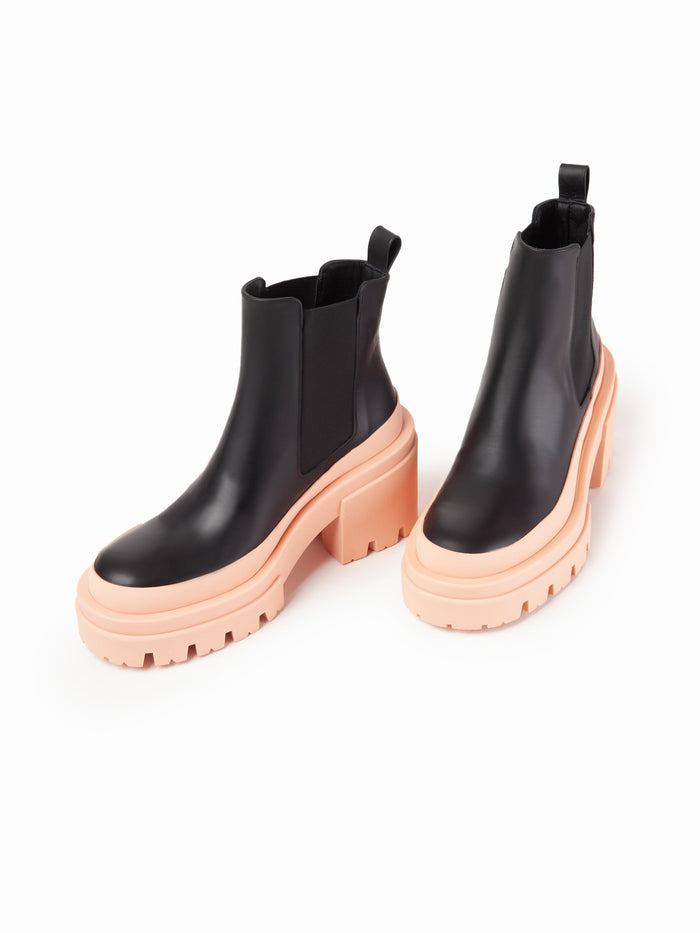 Equitare BARRY - Napa Seda Suela Negra Salmón Última moda