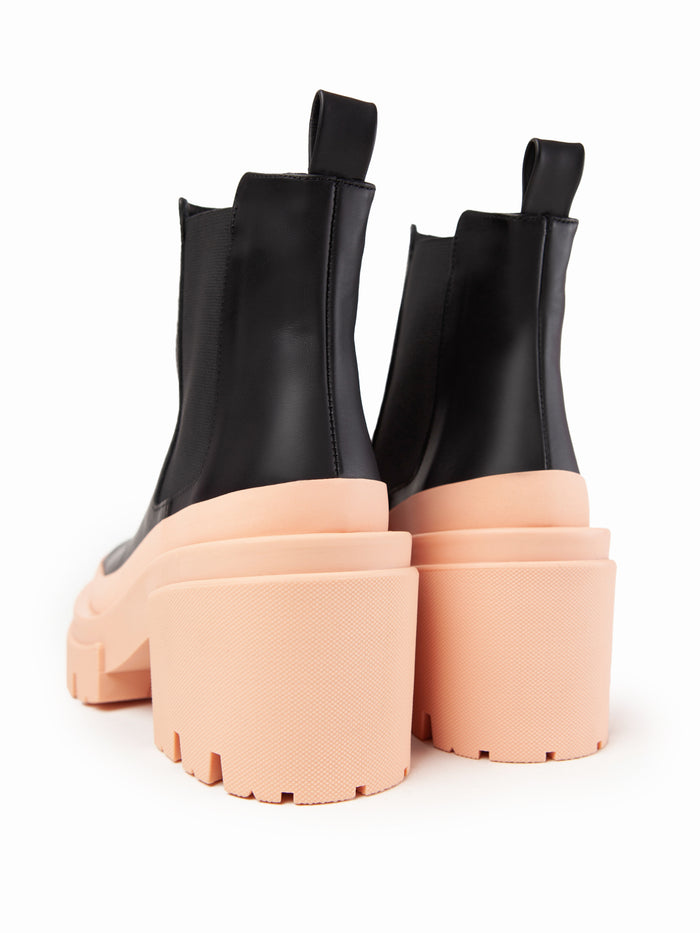 Equitare BARRY - Napa Seda Suela Negra Salmón Última moda