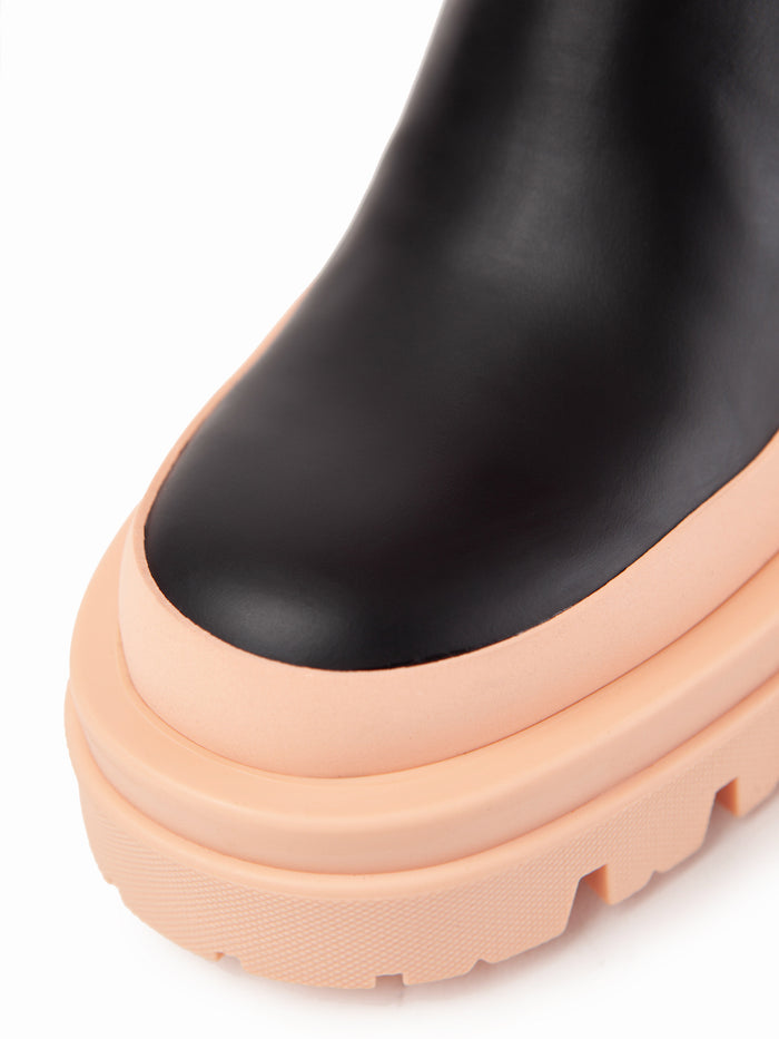 Equitare BARRY - Napa Seda Suela Negra Salmón Última moda