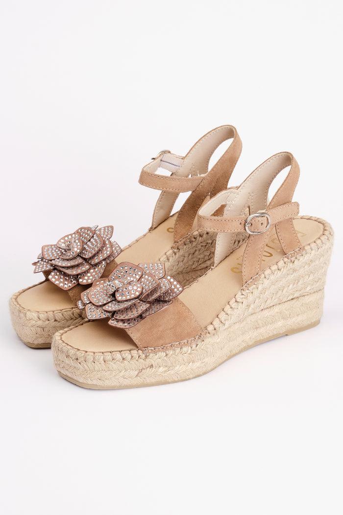 Fabiolas Sandalia Lotus Beige Grandes descuentos