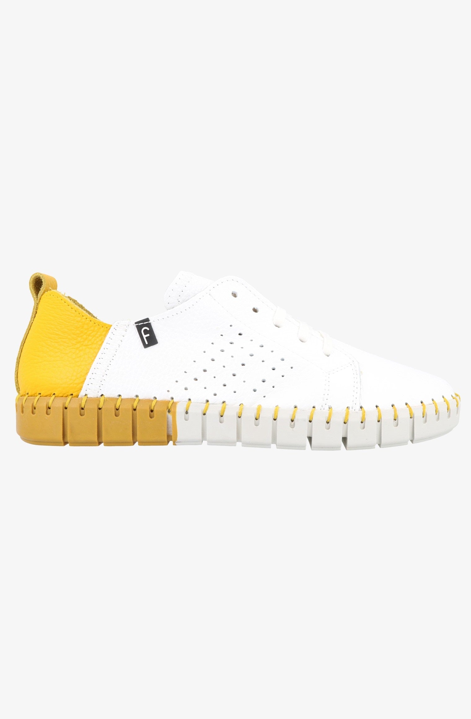 Fabiolas Sneaker JutHeras Blanco/Amarillo