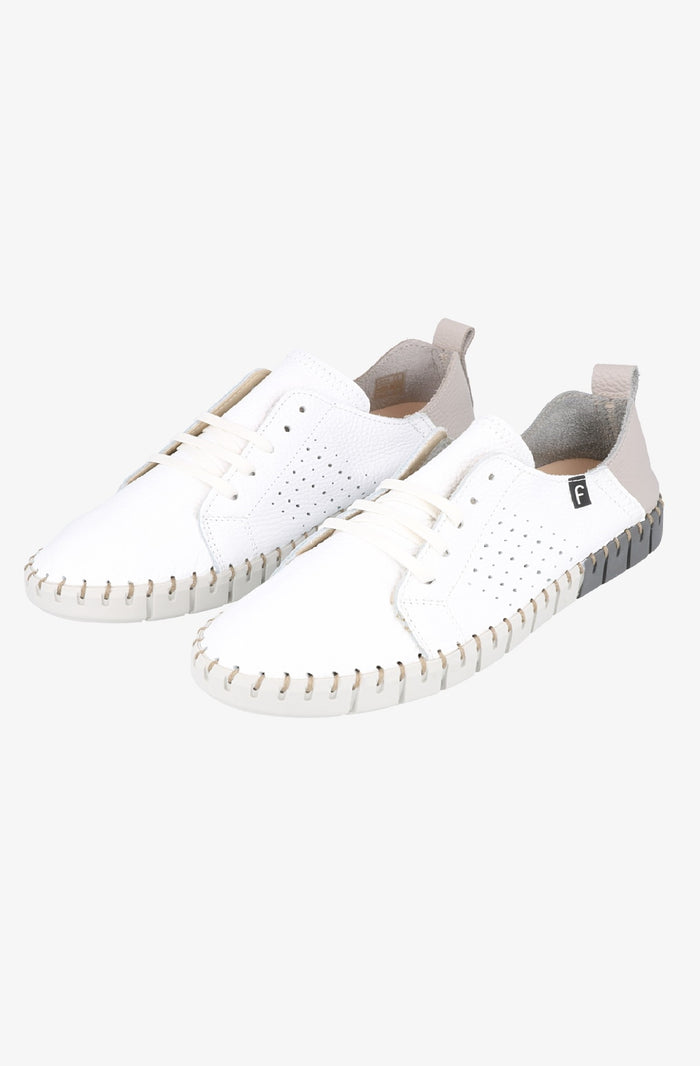 Fabiolas Sneaker JutHeras Blanco/Gris Ahorra y exporta