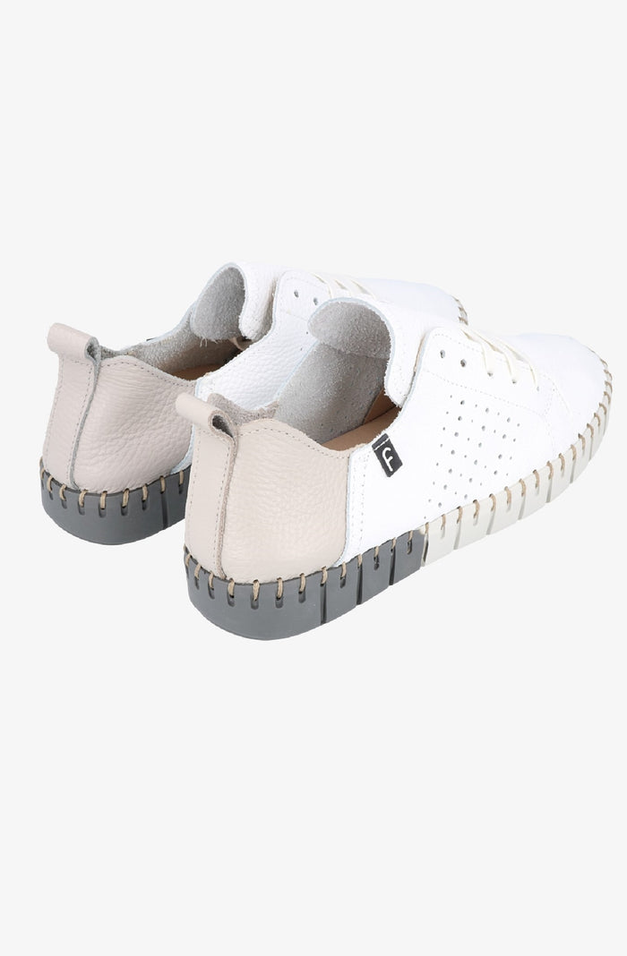 Fabiolas Sneaker JutHeras Blanco/Gris Ahorra y exporta