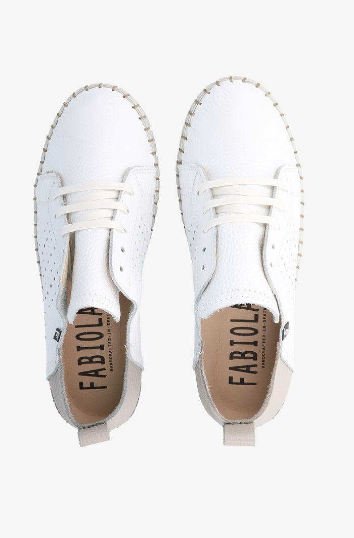 Fabiolas Sneaker JutHeras Blanco/Gris Ahorra y exporta