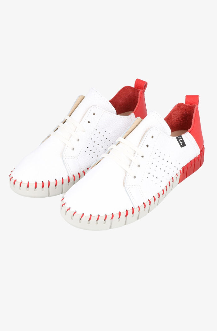 Fabiolas Sneaker JutHeras Blanco/Rojo Precios de Black Friday