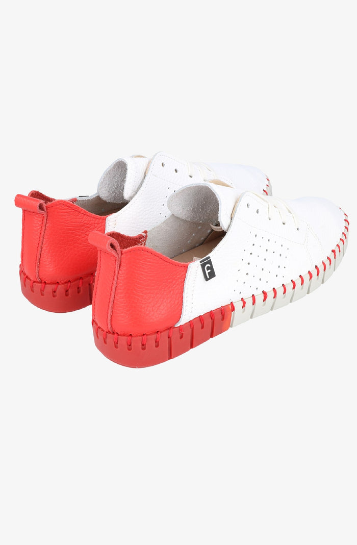 Fabiolas Sneaker JutHeras Blanco/Rojo Precios de Black Friday