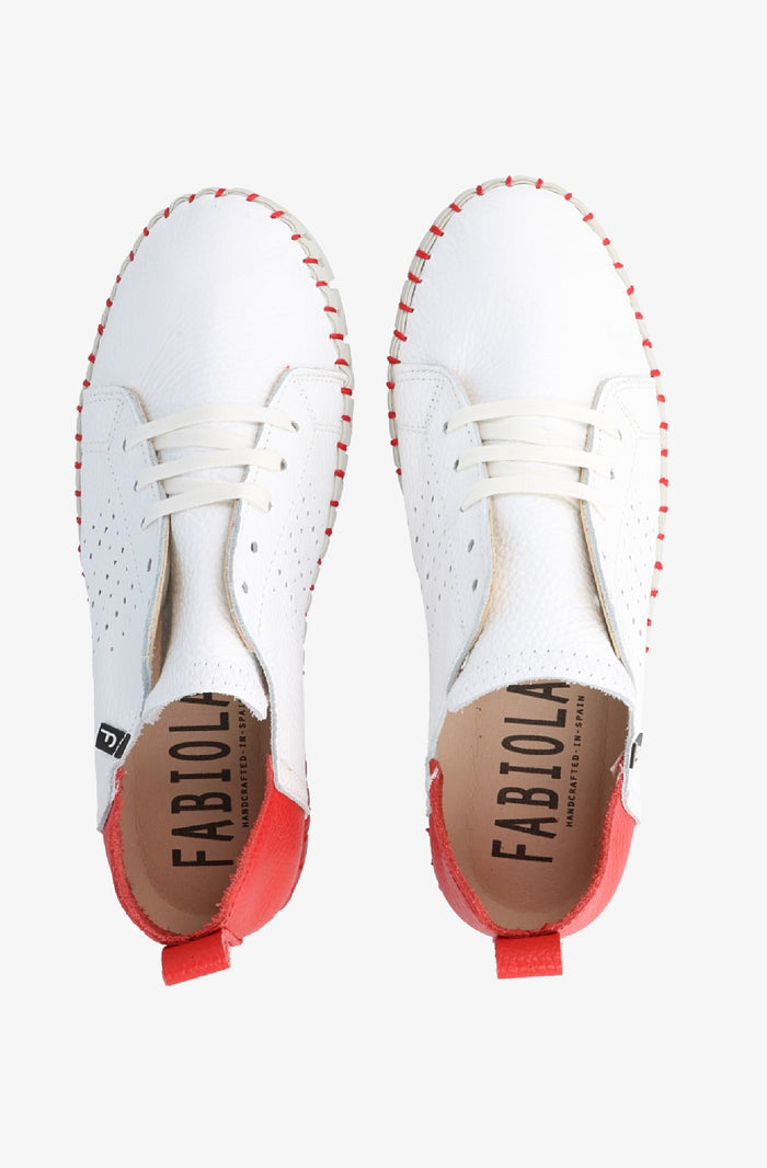 Fabiolas Sneaker JutHeras Blanco/Rojo Precios de Black Friday