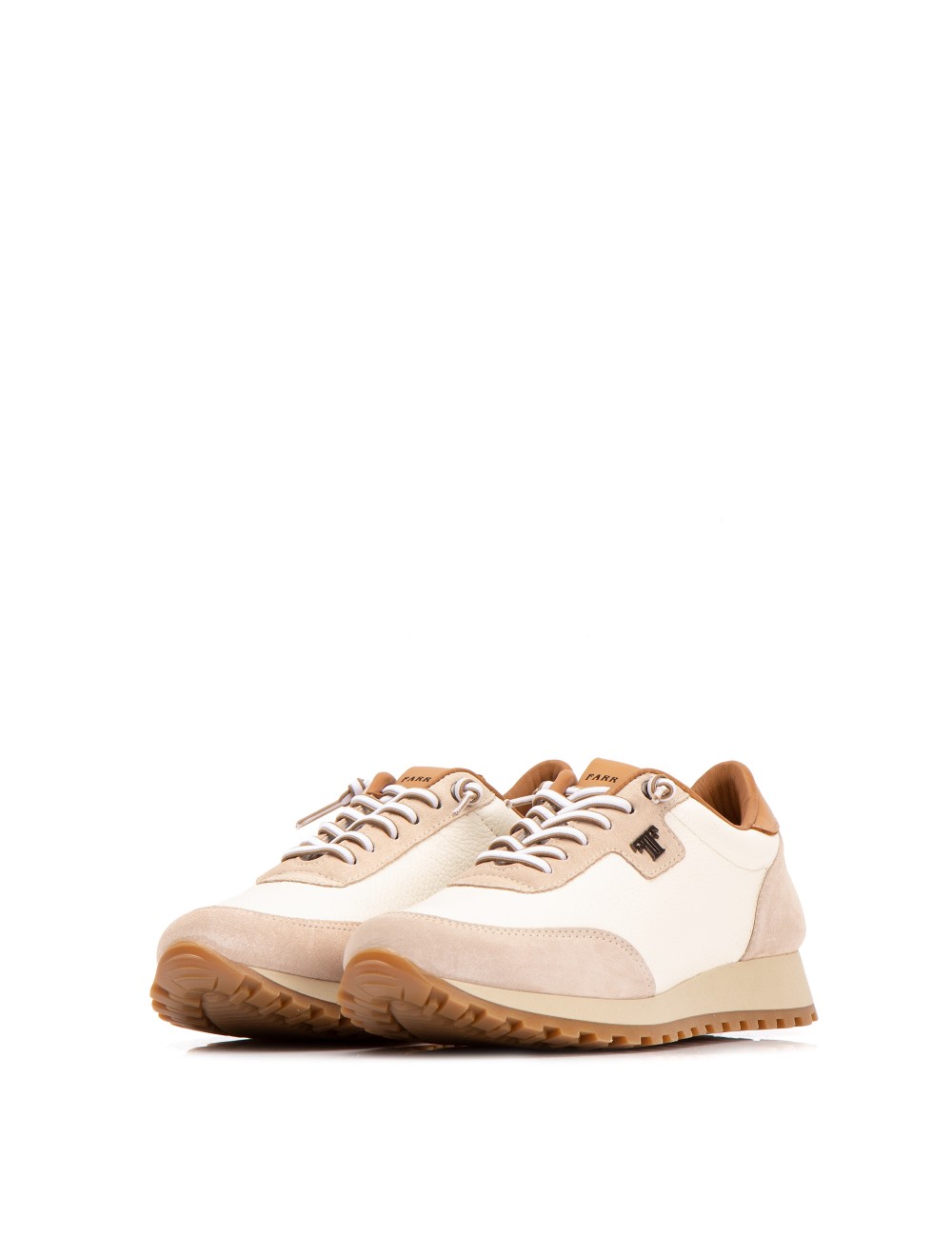 Farrutx MAELIA Piel bombeada blanca - Velour hielo Precios de Black Friday
