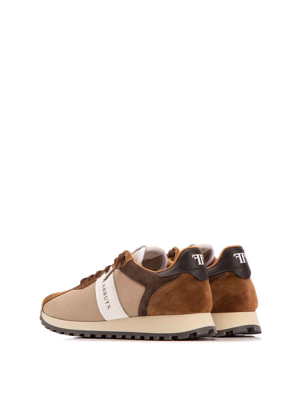 Farrutx MANON -BIS Tejido camel - Velour cuero Última moda
