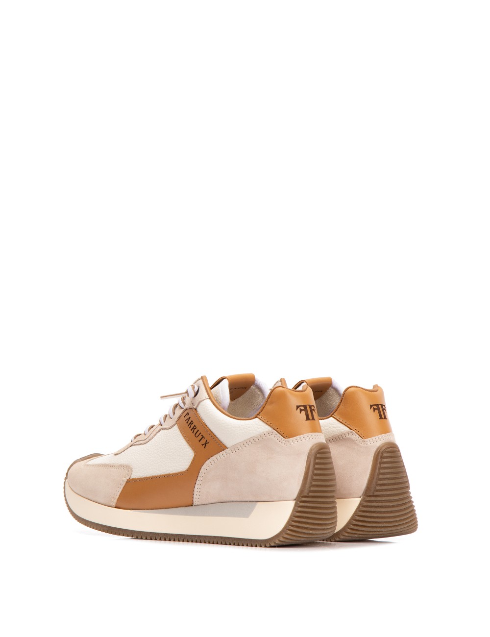 Farrutx LEYDI Piel bombeada blanca - Velour hielo Grandes ahorros