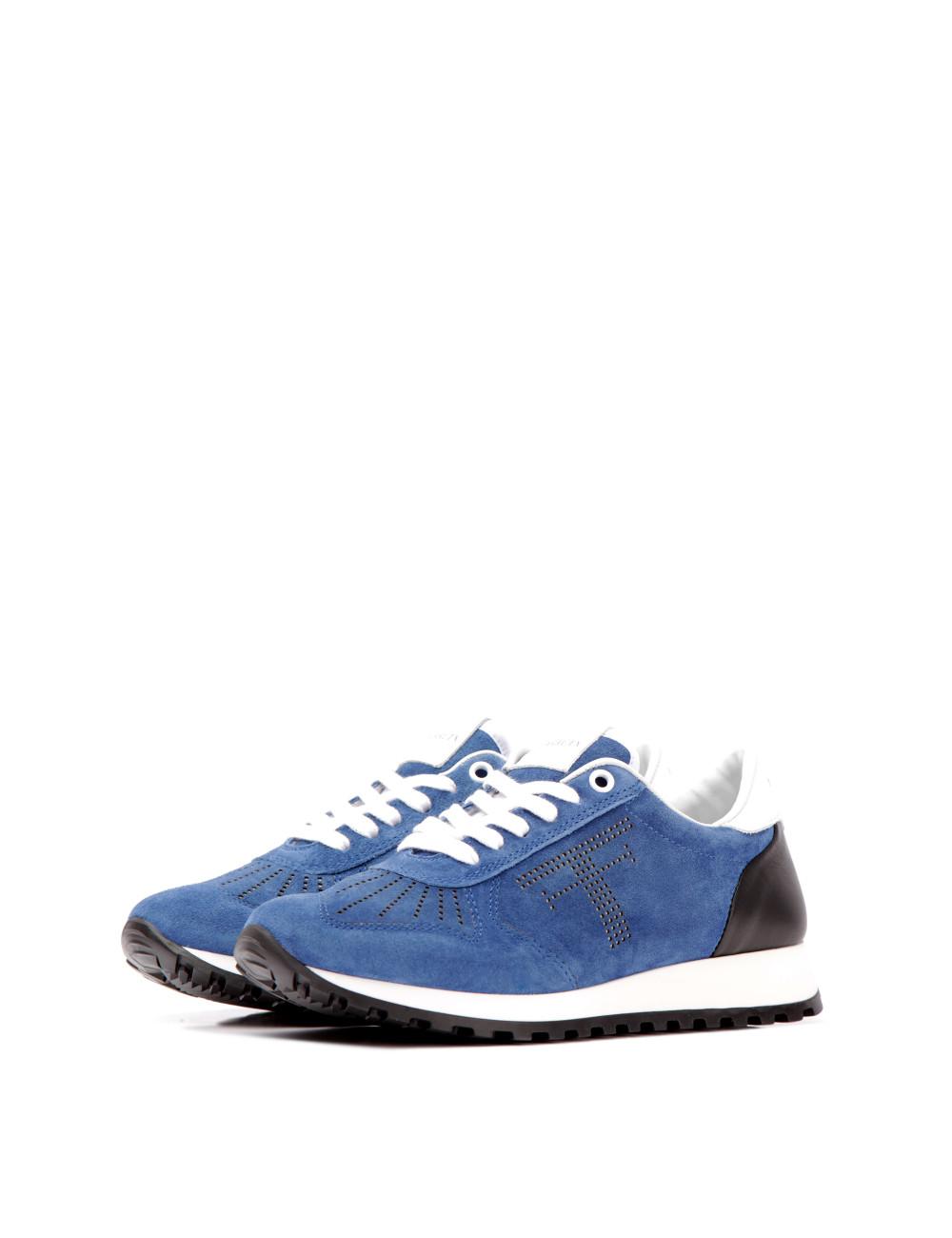 Farrutx MATILDA-CHECK Velour azul Outlet online