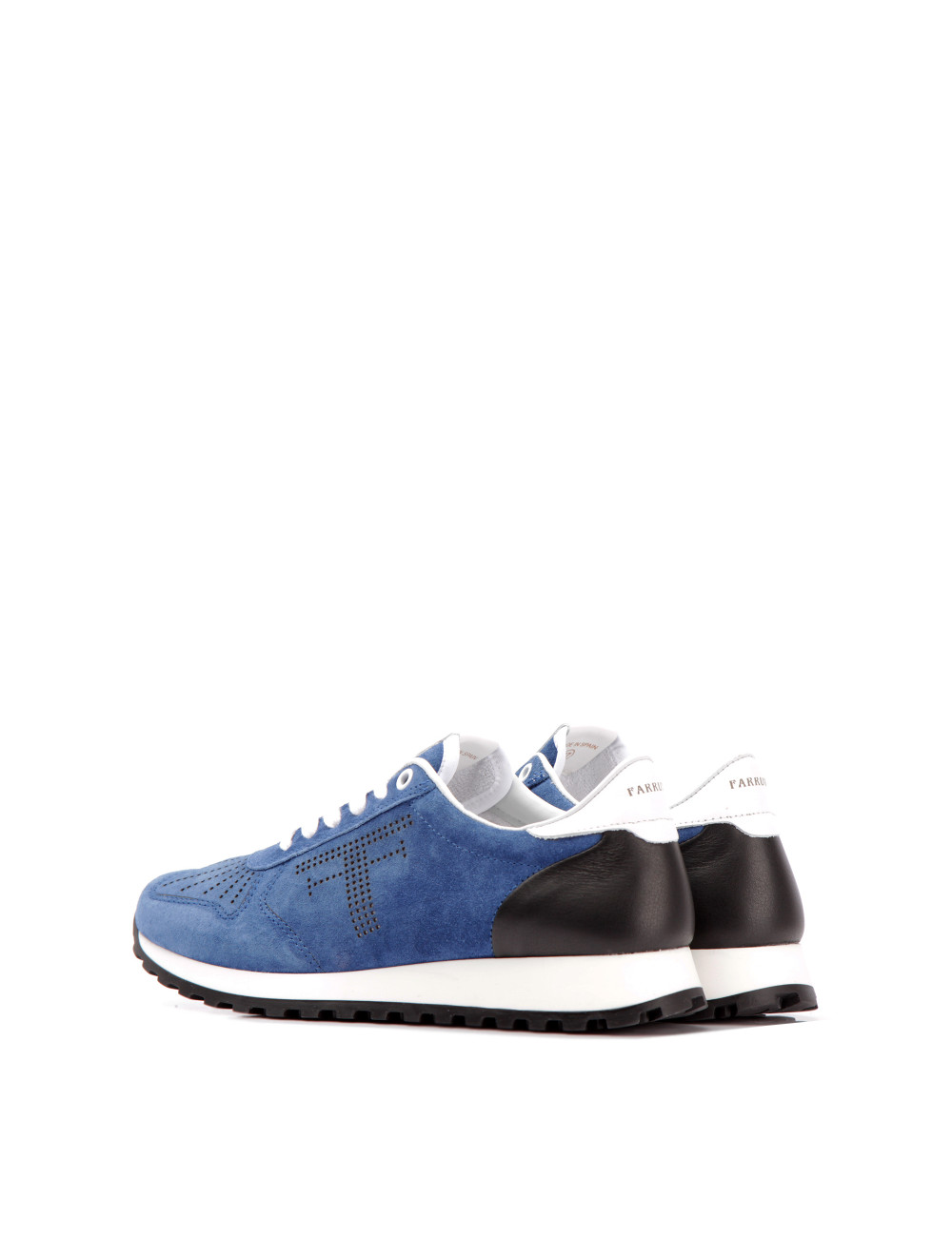 Farrutx MATILDA-CHECK Velour azul Outlet online