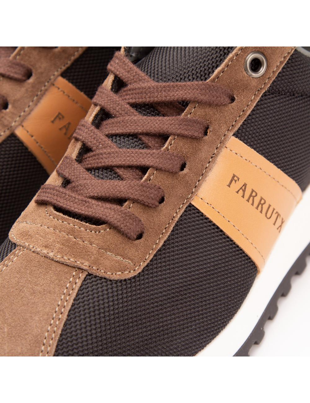 Farrutx MILLY Velour-nylon visón negro Envío gratis
