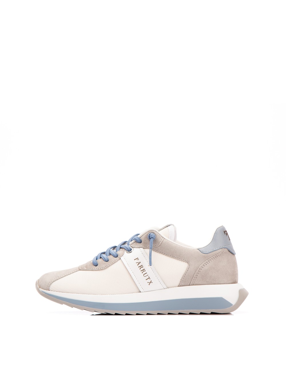 Farrutx MANON Velour-rejilla piedra-blanco
