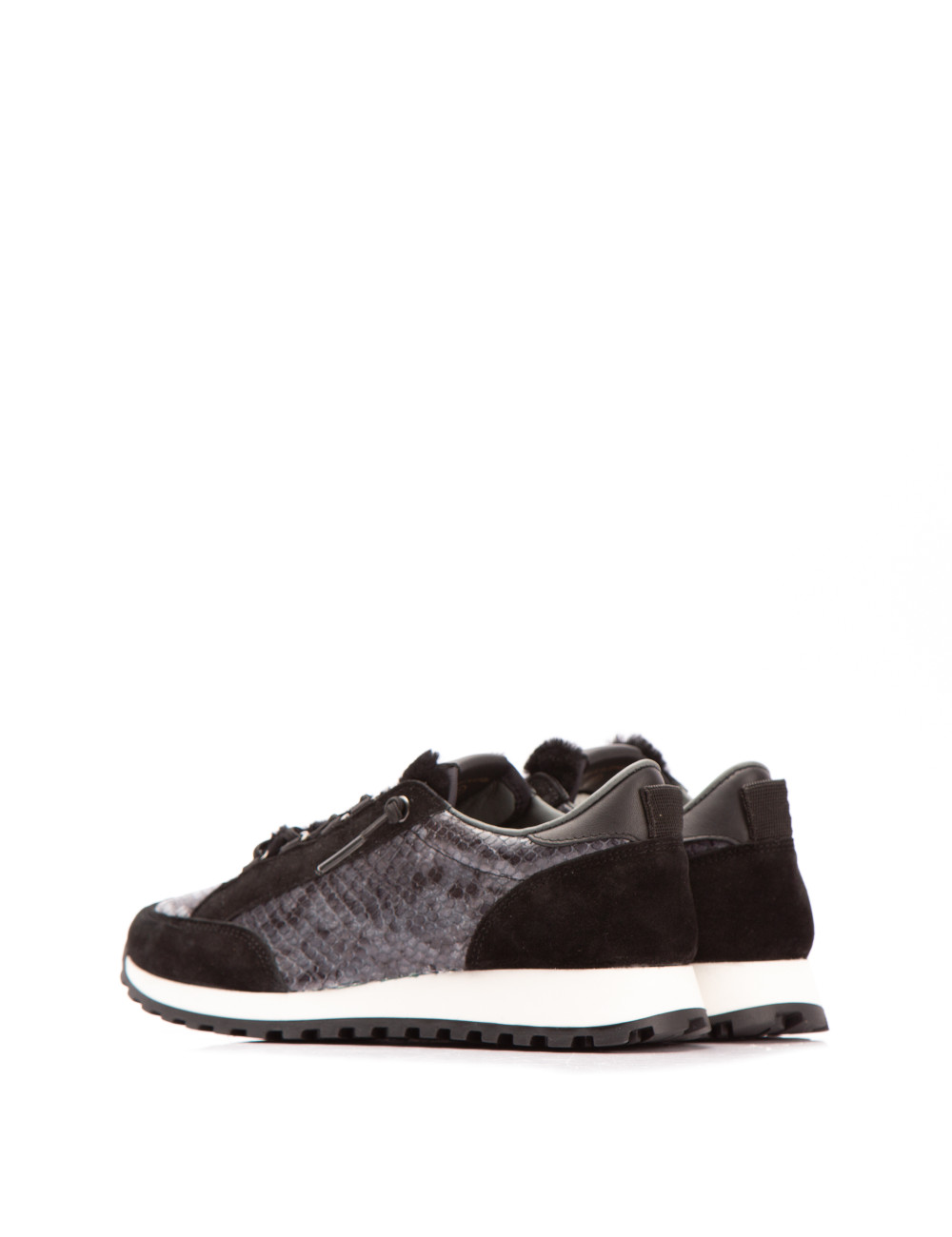 Farrutx MARNIE Velour-pitón negro-gris ÚLTIMAS EDICIONES