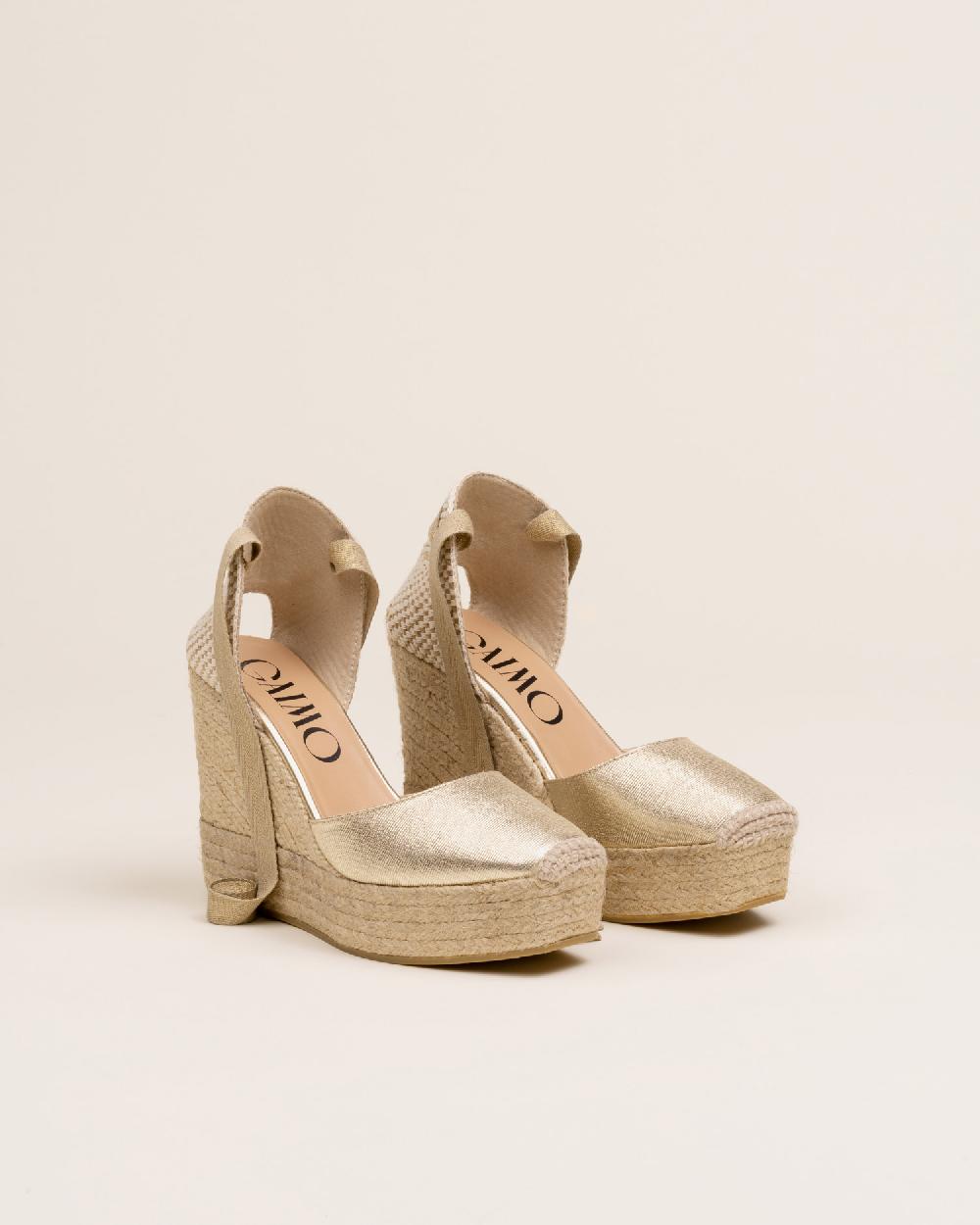 Gaimo espadrilles Tedie CarraraAlpargatas de cuña en piel grabada con cintas Solo queda un día