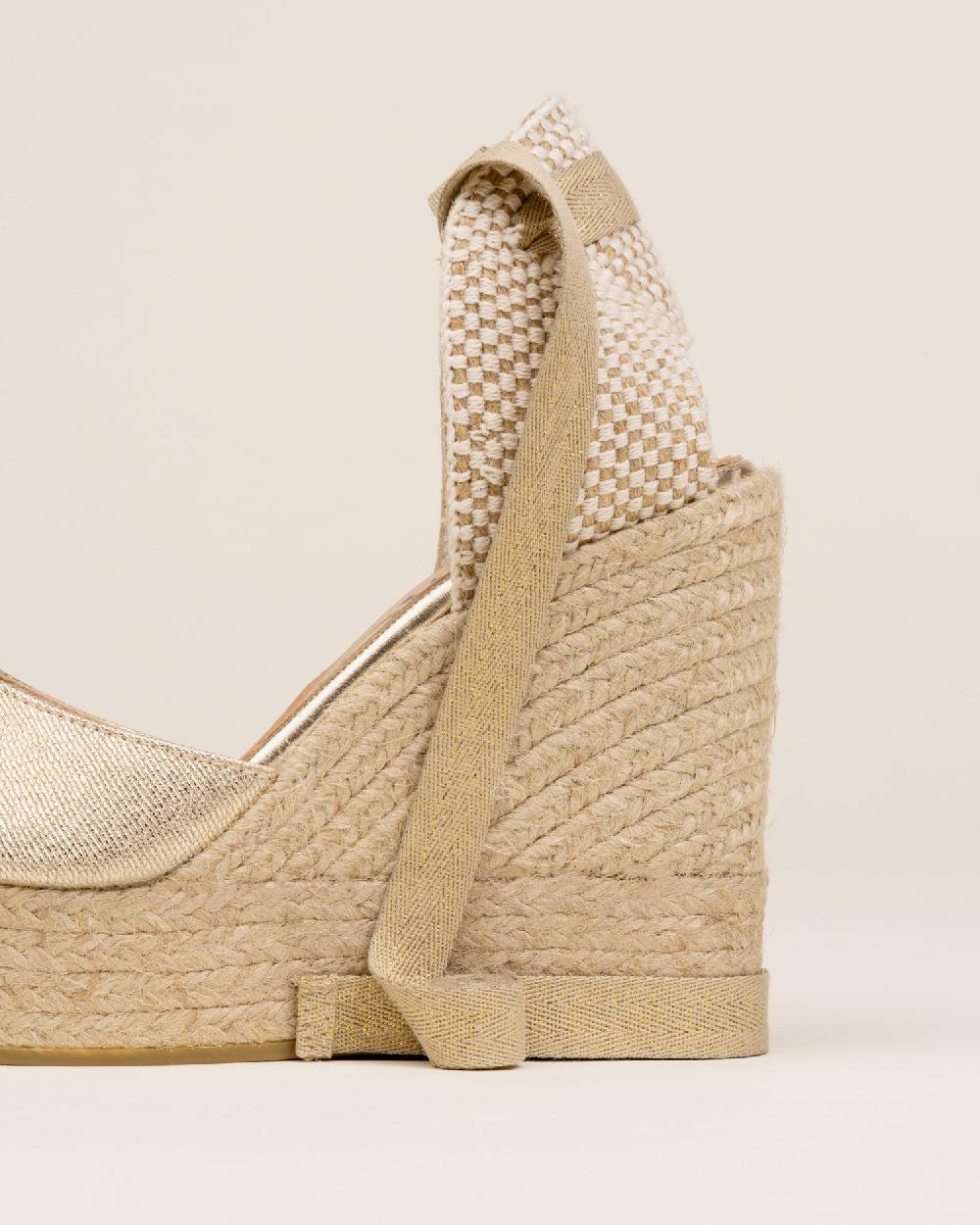 Gaimo espadrilles Tedie CarraraAlpargatas de cuña en piel grabada con cintas Solo queda un día