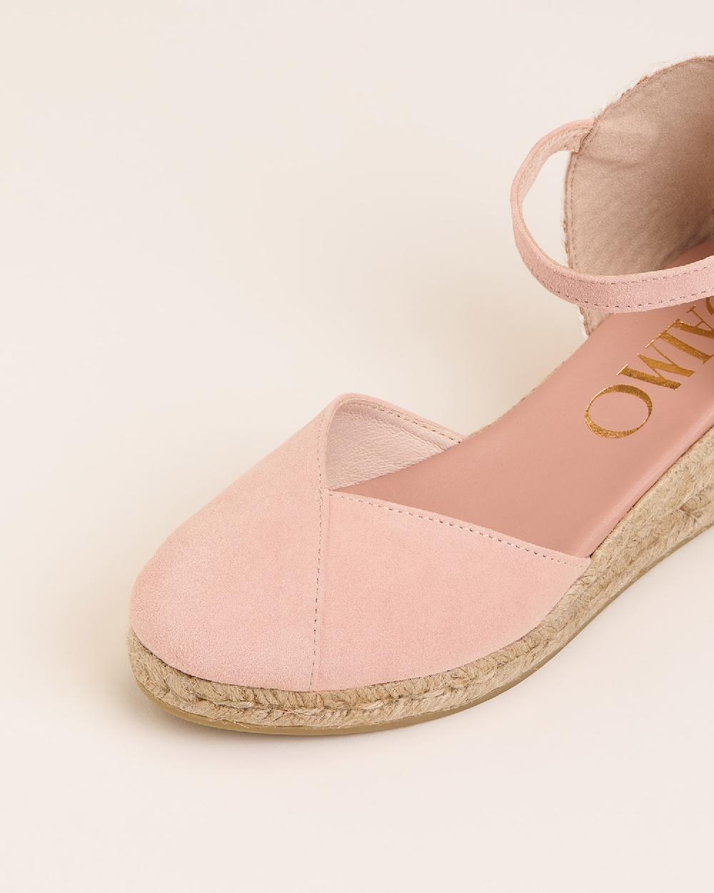 Gaimo espadrilles Copita ContourAlpargatas de cuña en piel con escote pico Precios de Black Friday