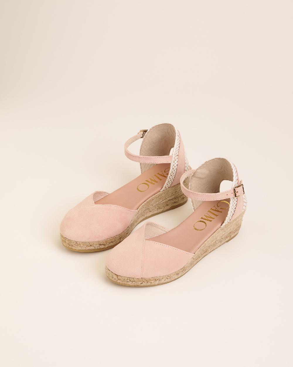 Gaimo espadrilles Copita ContourAlpargatas de cuña en piel con escote pico Precios de Black Friday