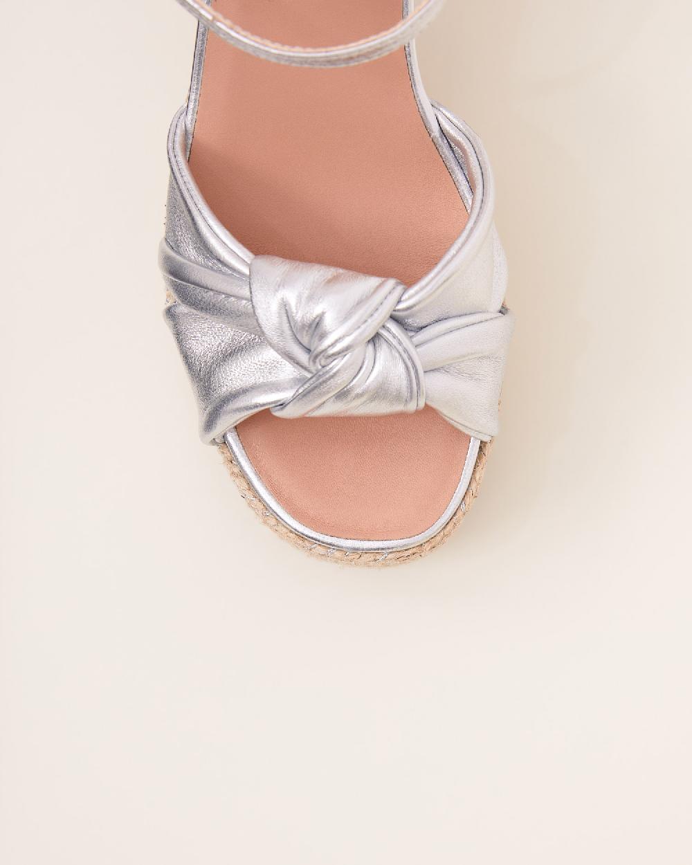 Gaimo espadrilles Coque PlataSandalias con tacón de yute en piel con tubular Grandes ahorros