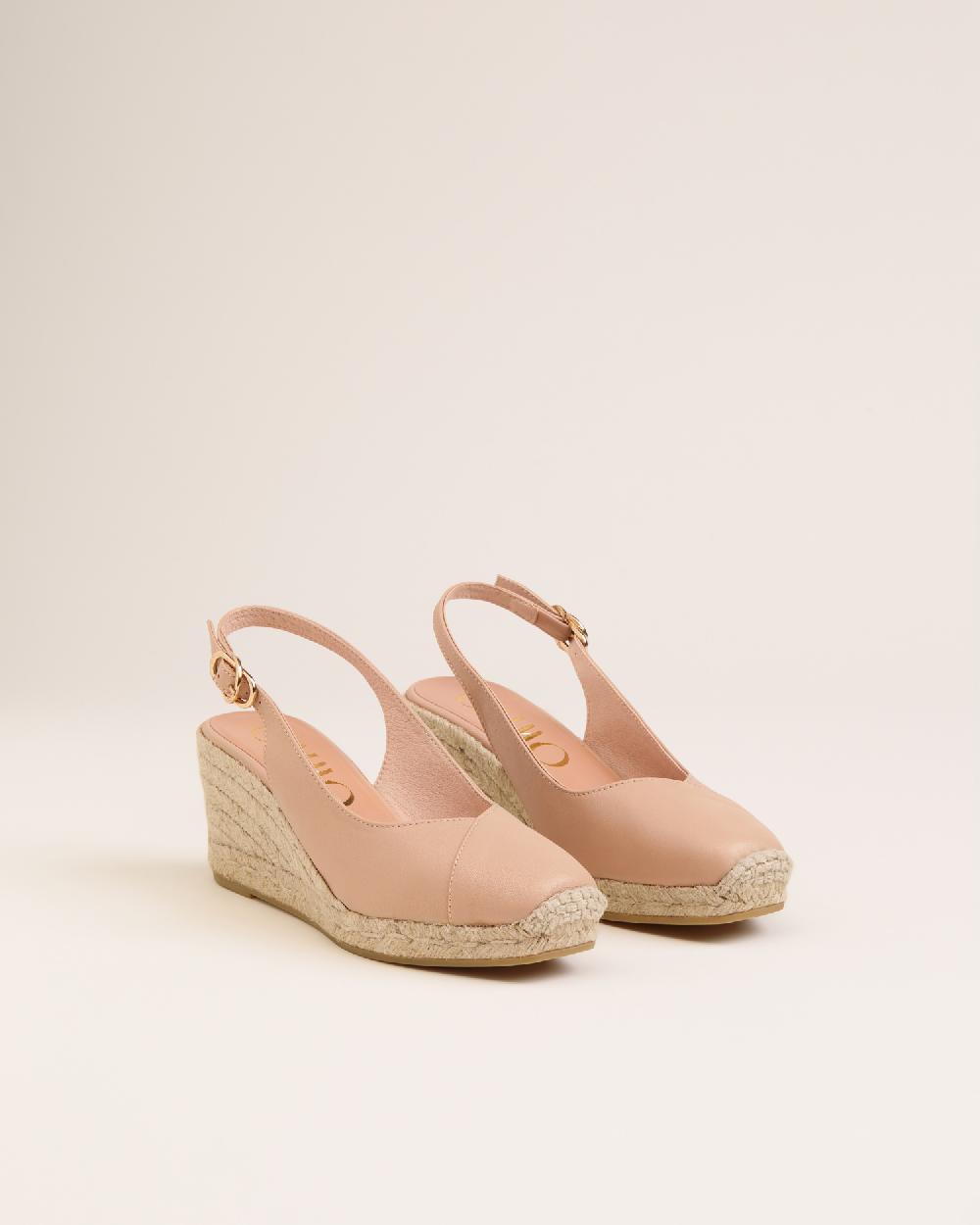 Gaimo espadrilles Tarsi BeigeAlpargatas de cuña destalonadas en piel Ofertas