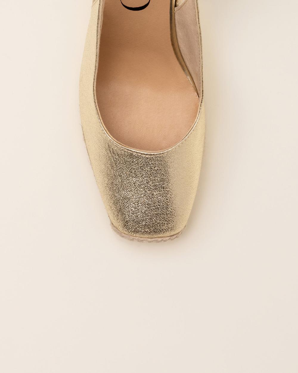 Gaimo espadrilles Teyma CarraraAlpargatas de cuña en piel grabada destalonada Venta caliente