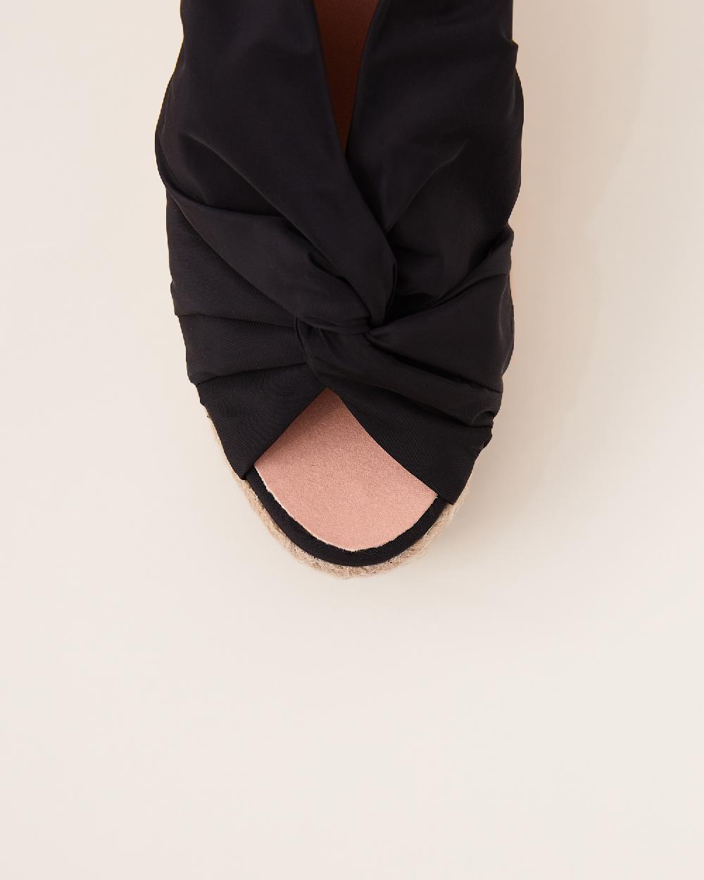 Gaimo espadrilles Anca NegroSandalias de cuña en tejido acolchado Tienda