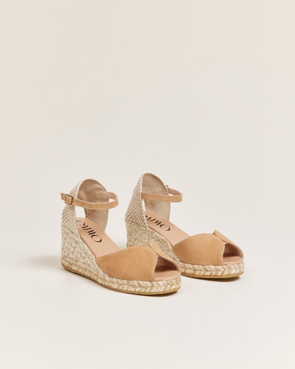 Gaimo espadrilles Ronny CamelloSandalias de cuña en piel con hebilla Promoción trimestral