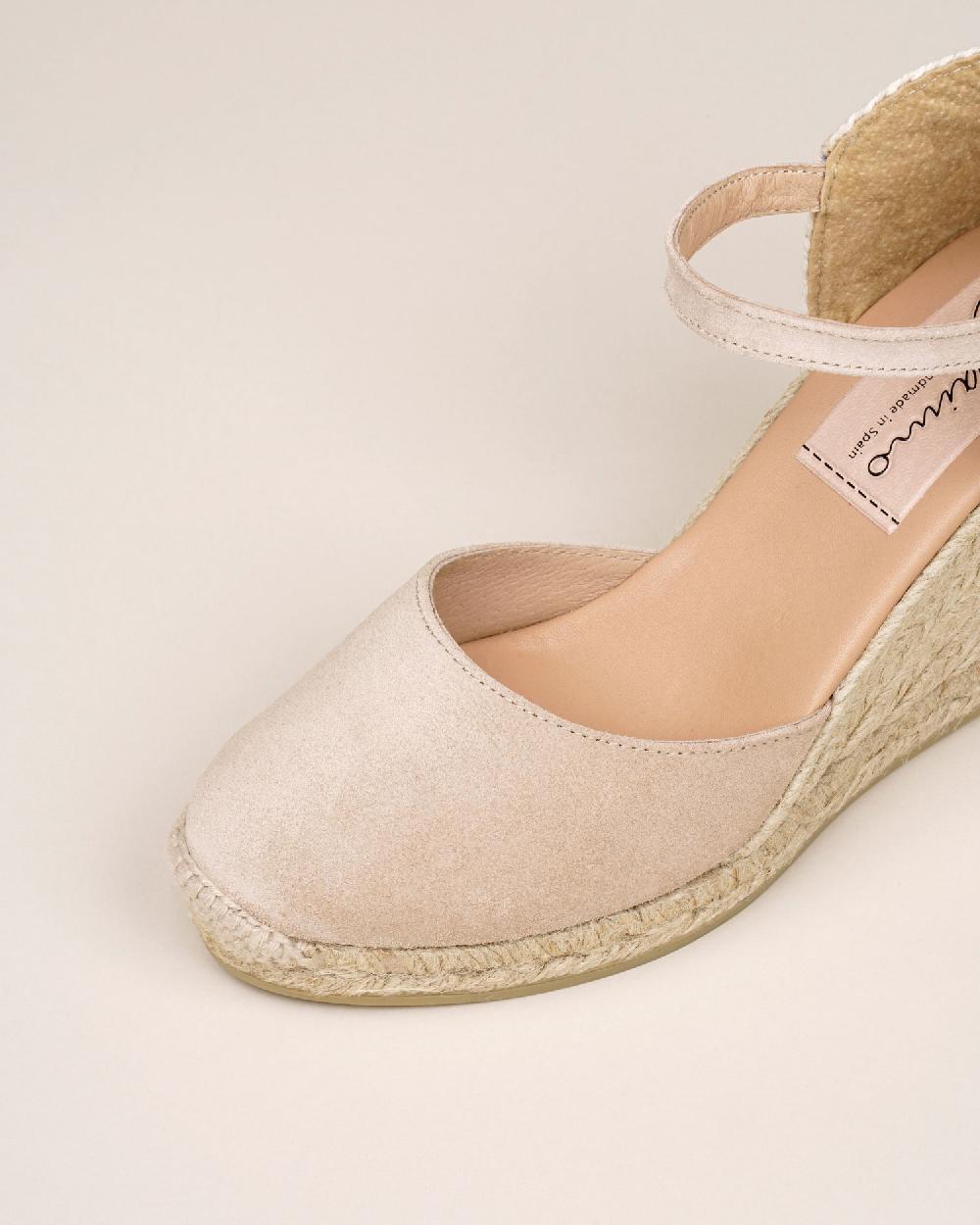 Gaimo espadrilles Global7 SableAlpargatas de cuña en piel con hebilla Superdescuento