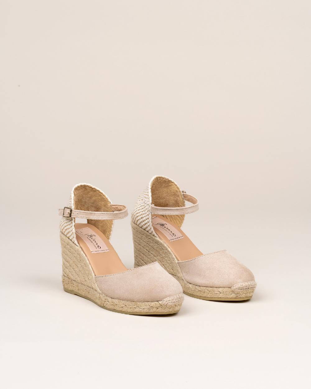 Gaimo espadrilles Global7 SableAlpargatas de cuña en piel con hebilla Superdescuento
