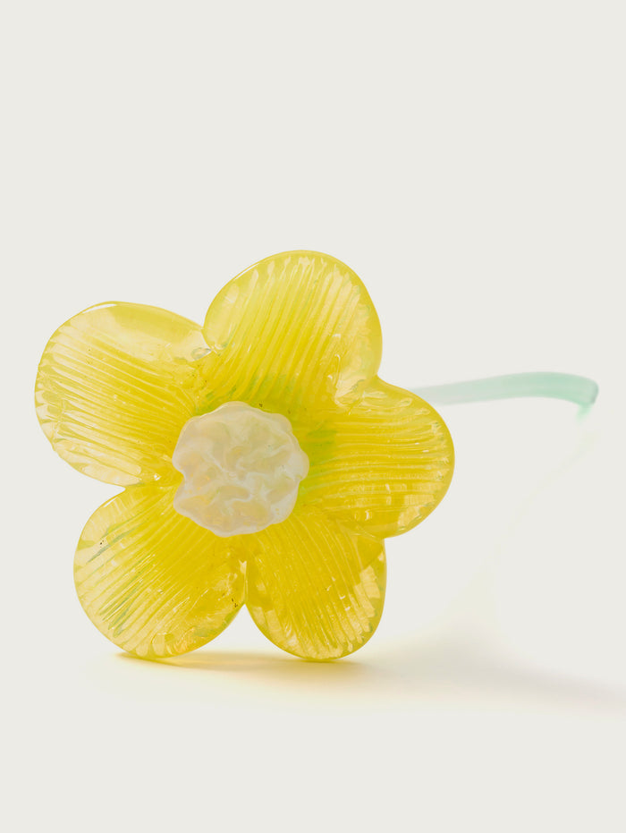 Hoff Deco Mouthblown Crystal Flower Yellow by HOFF Mejor oferta