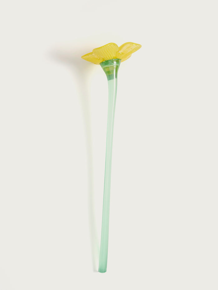 Hoff Deco Mouthblown Crystal Flower Yellow by HOFF Mejor oferta