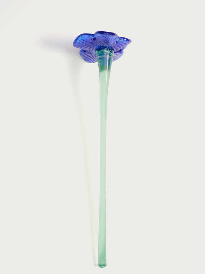 Hoff Deco Mouthblown Crystal Flower Blue by HOFF Limitado a 3 días
