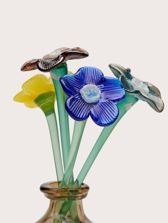 Hoff Deco Mouthblown Crystal Flower Brown by HOFF Ventas relámpago