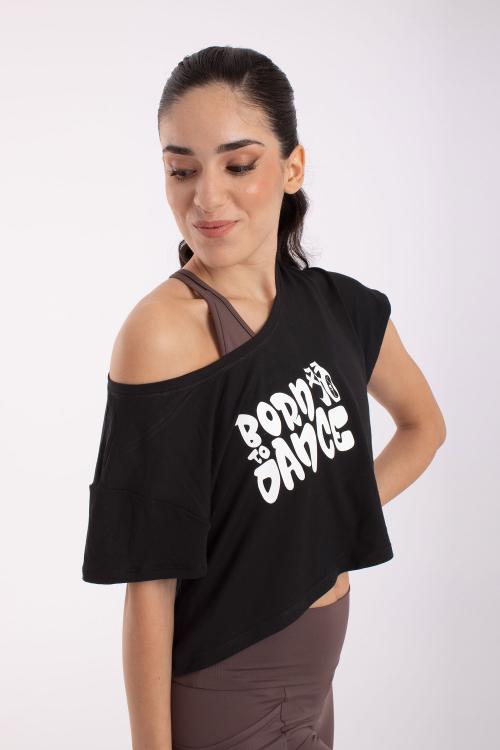 intermezzo Camiseta corta Daria "Born to Dance" de Intermezzo para danza jazz y ballet Liquidación