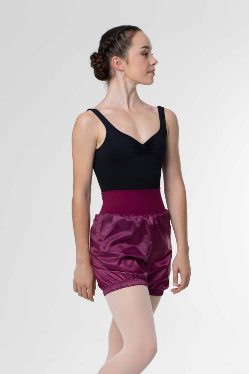 intermezzo Shorts de calentamiento efecto sauna con bolsillos de Intermezzo para ballet Tienda de fábrica