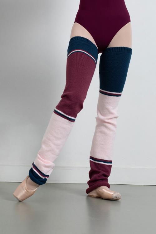 intermezzo Calentadores de rayas Caytlin de Intermezzo para danza y ballet Precios de Black Friday